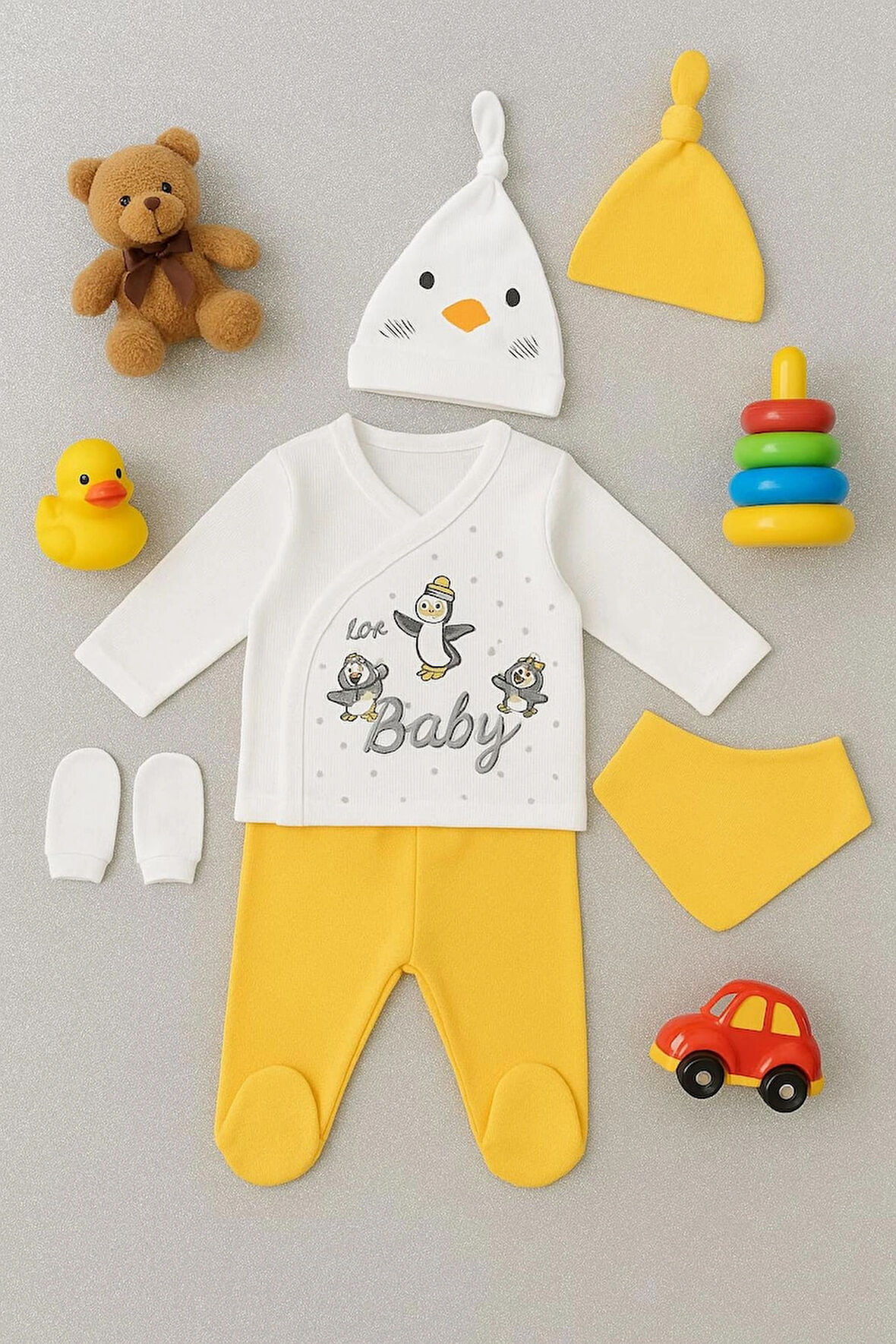 penguen baskılı 5 li hastane çıkışı