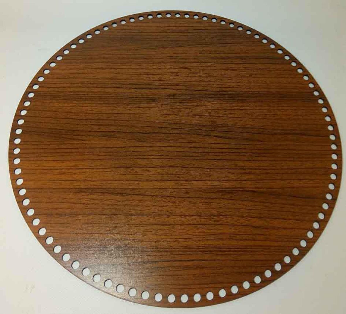 Ahşap 40 cm çapında plaka