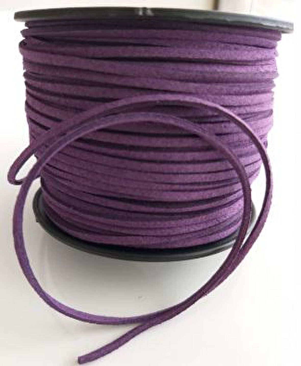 Nubuk Deri İp Mor No:11