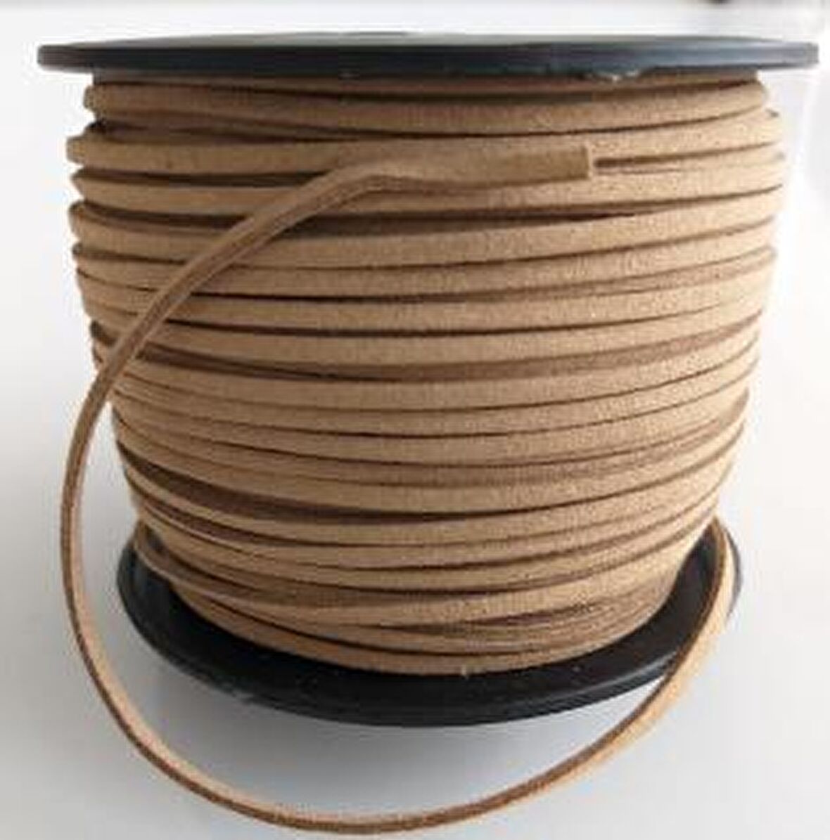 Nubuk Deri İp Açık Vizon No:7