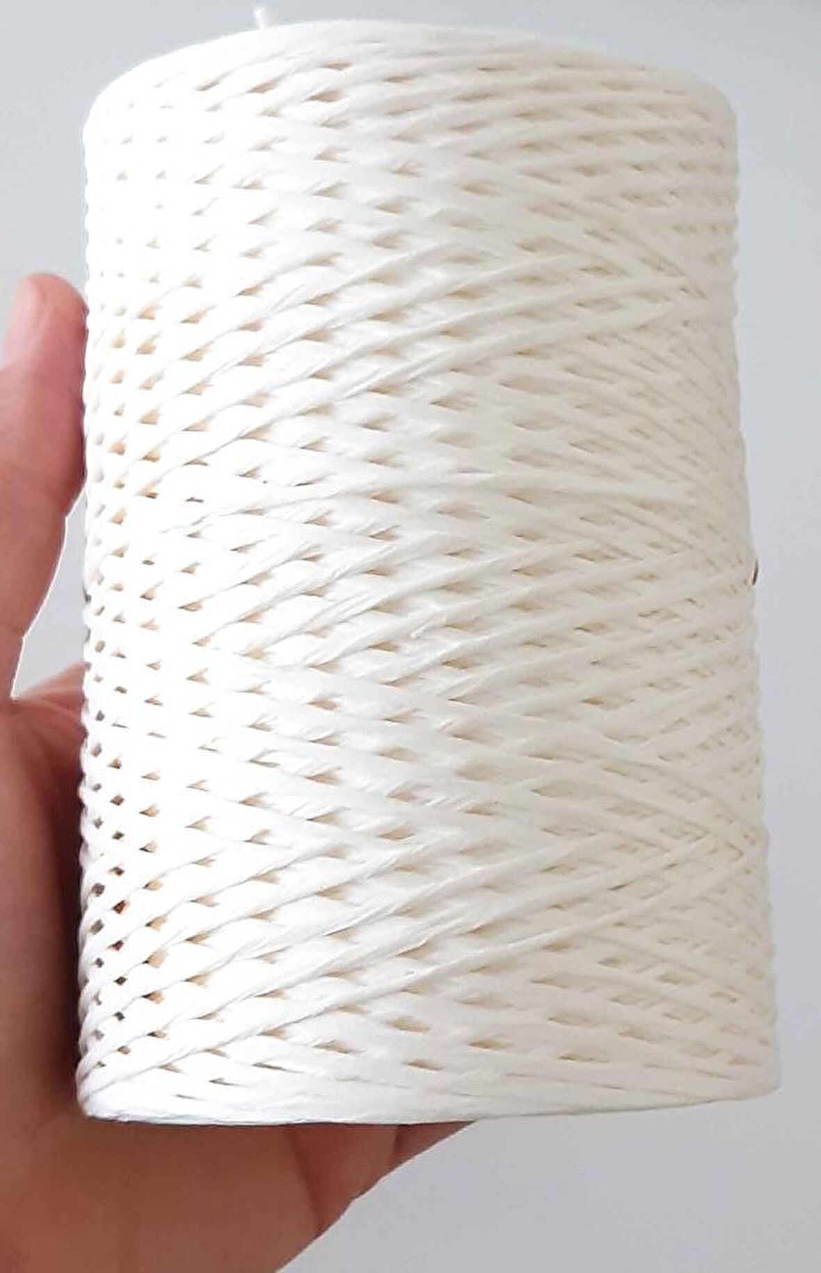 Krem Renk Bükümlü Rafya