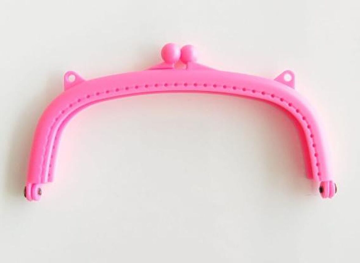 16 Cm Plastik Cüzdan Klipsi Pembe
