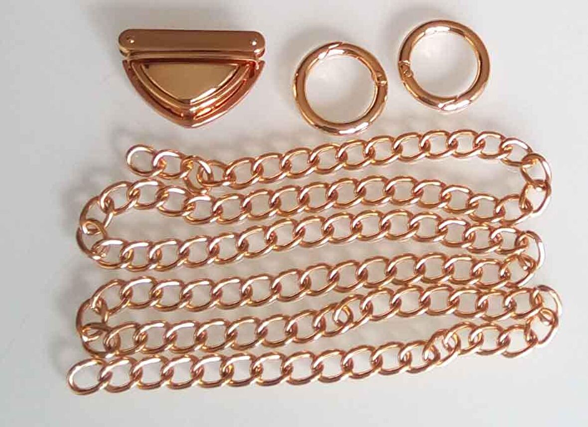 Light gold renk zincir set