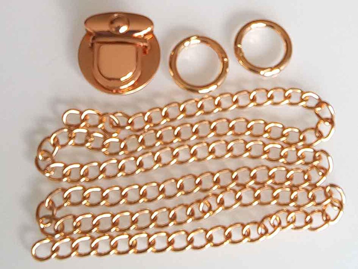 Light gold renk zincir set
