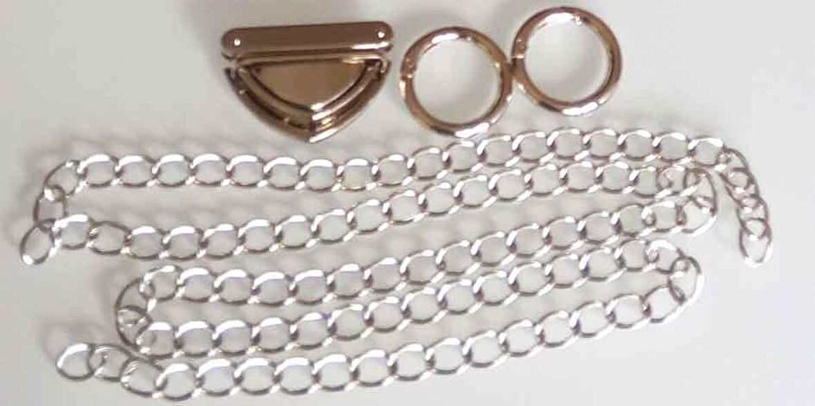 Gümüş renk zincir set