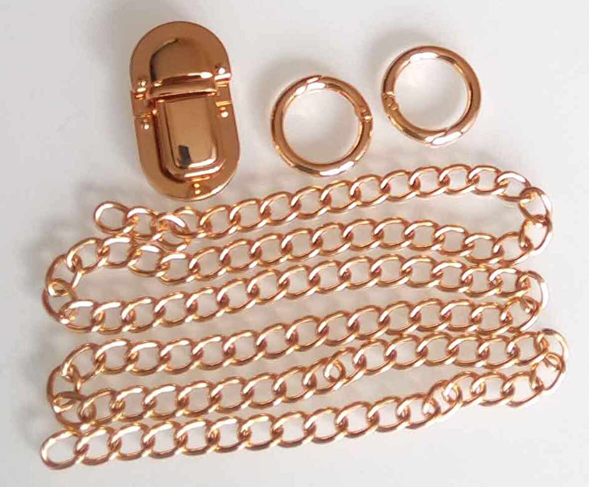 Light gold renk zincir set