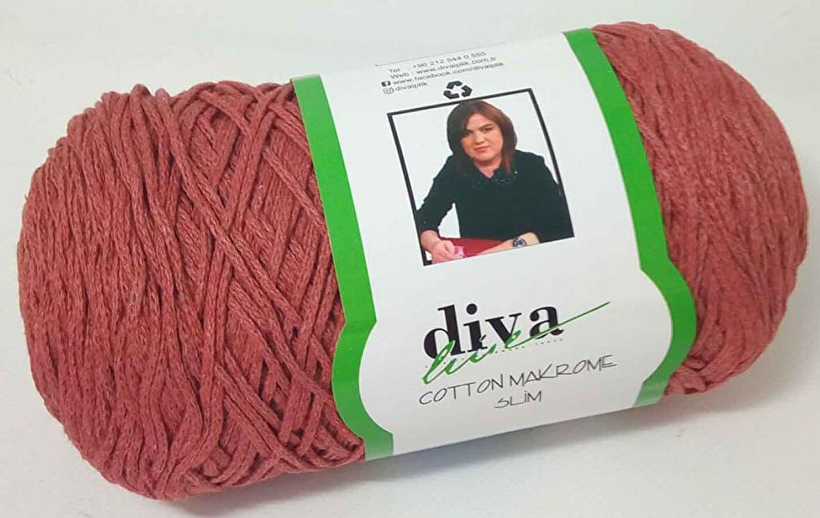 Diva pamuk makrome tarçın (ince)