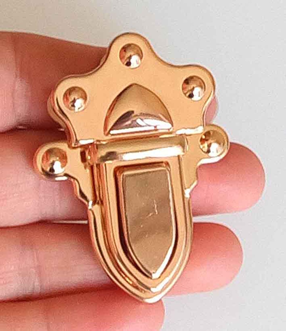 Light gold çanta kilidi