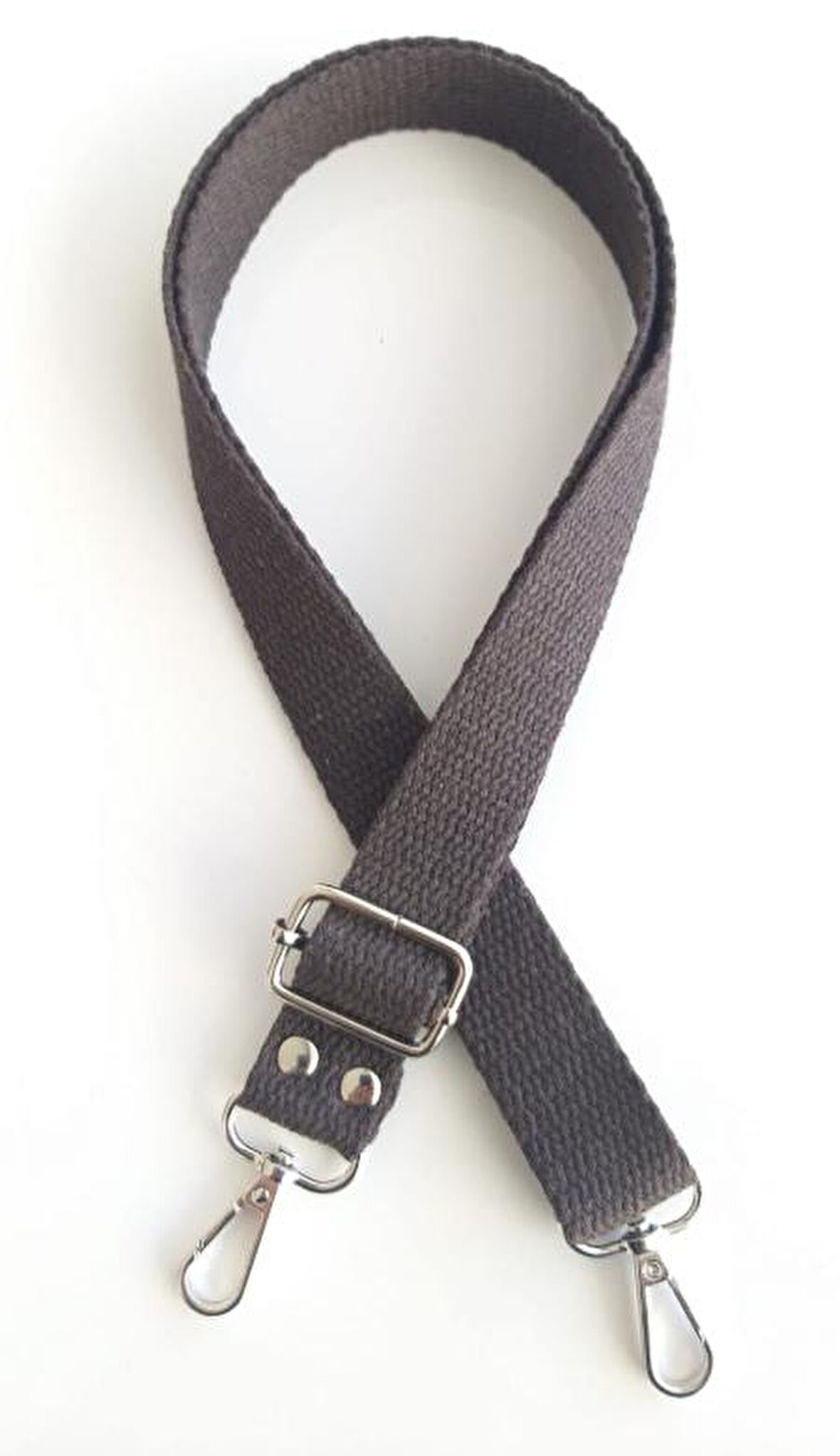 Koyu kahve Pamuklu kolon ayarlamalı çanta sapı