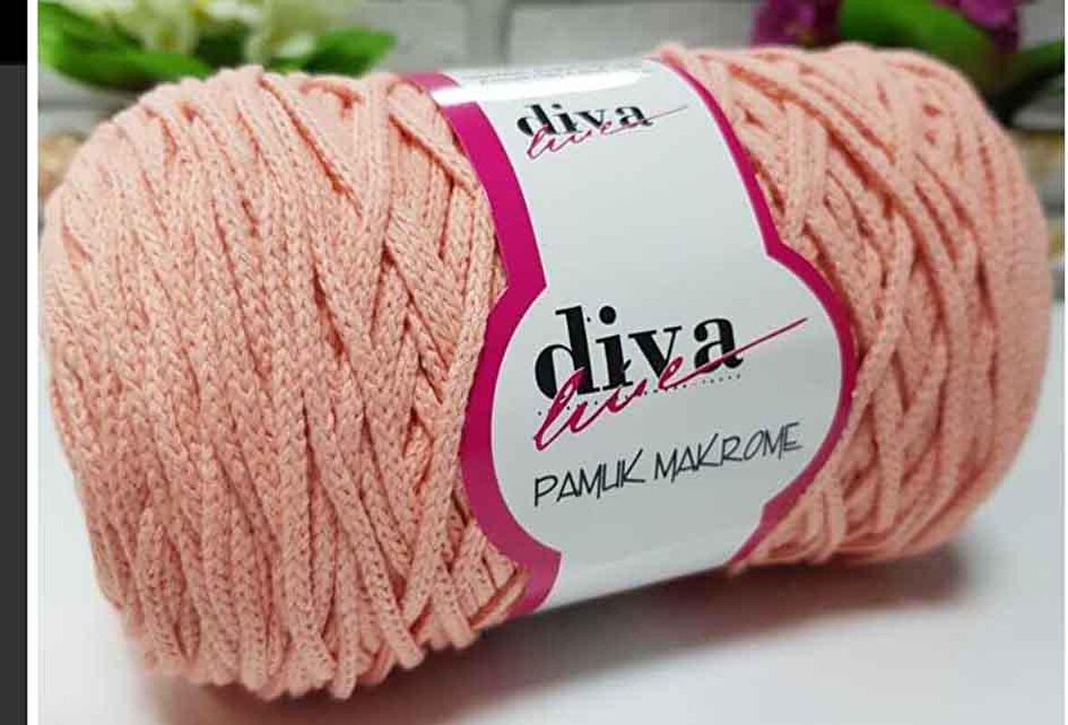 Diva pamuk makrome  somon (kalın)