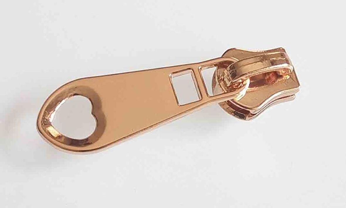 gold fermuar başı
