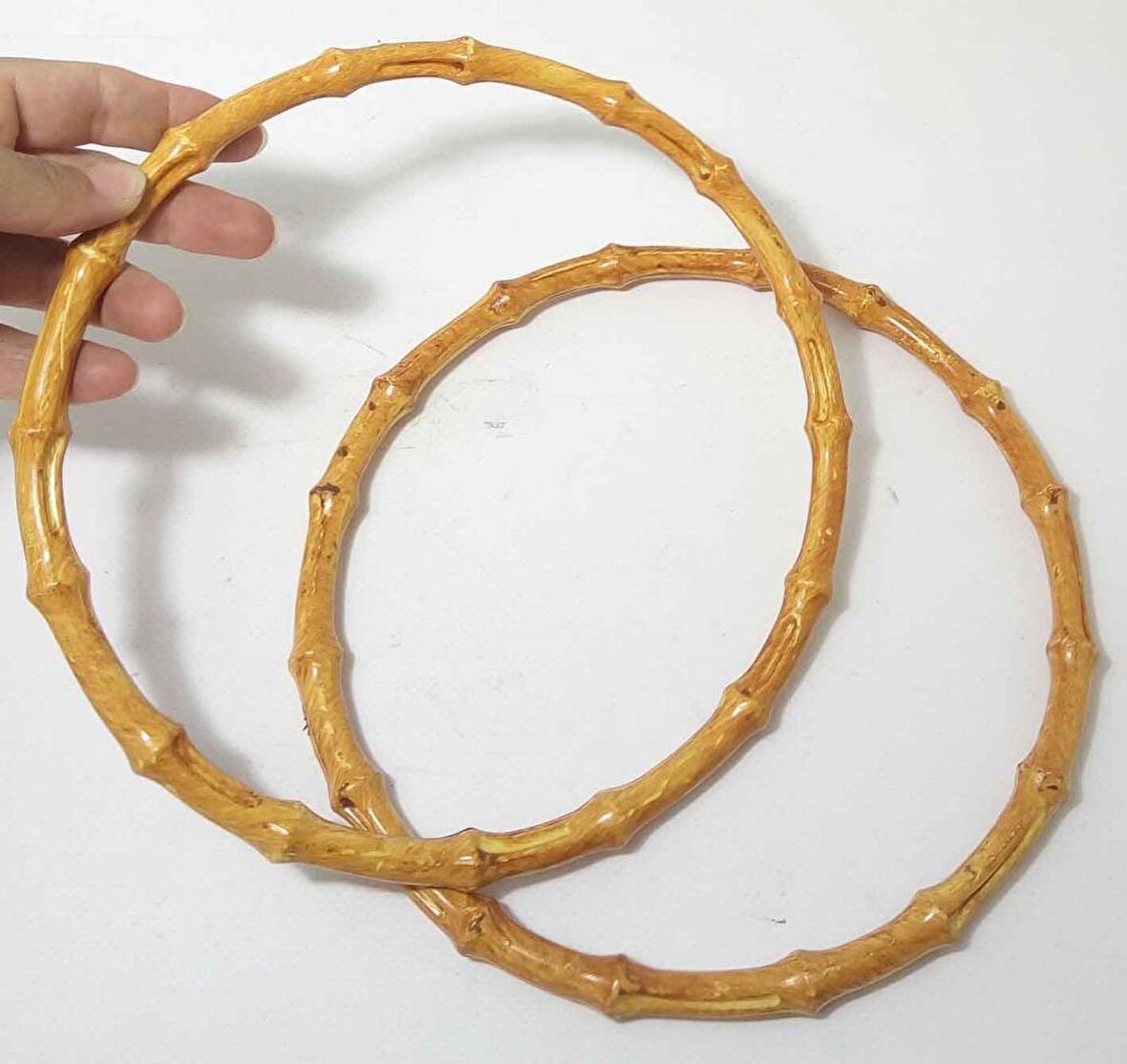Bambu Görünümlü Plastik Çanta Sapı