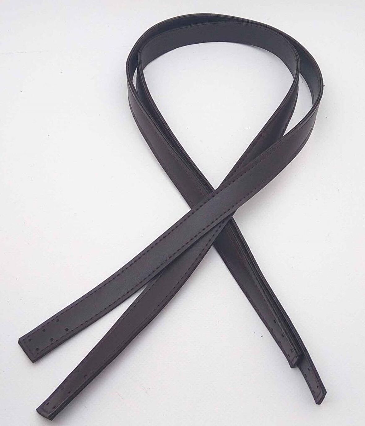 Koyu kahverengi, renk 70x2 cm çanta sapı