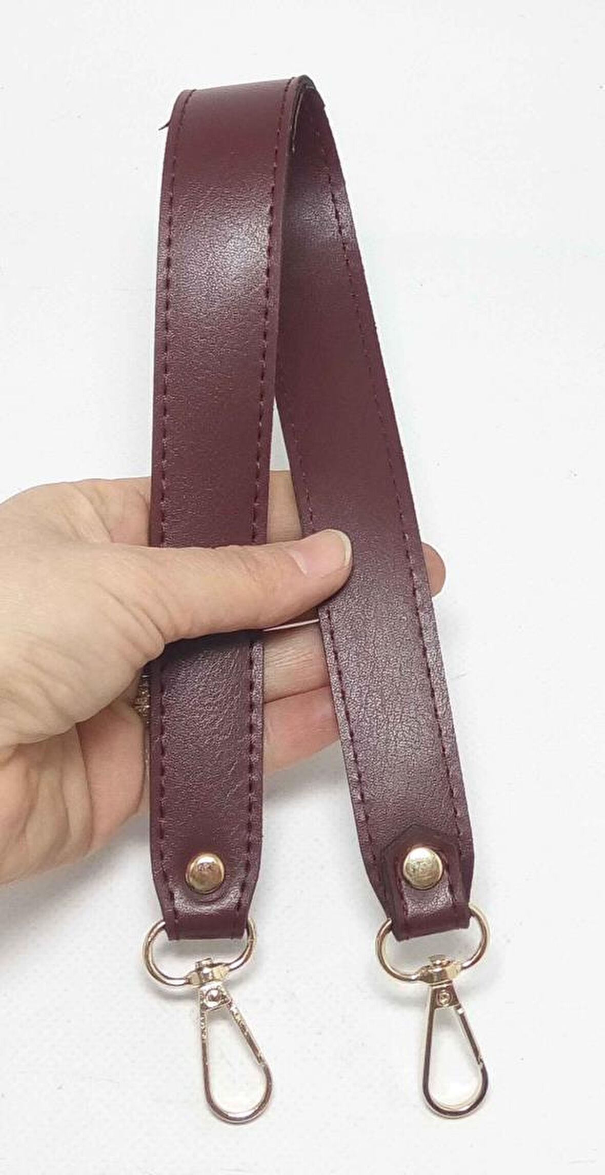 Bordo renk 42x2.5 cm kancalı sap