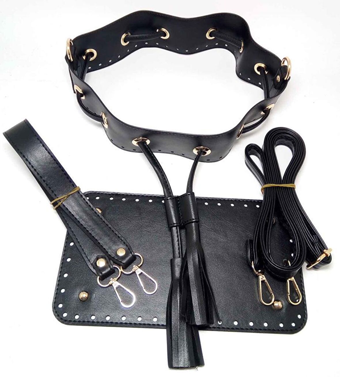 Siyah Renk Torba Çanta Seti