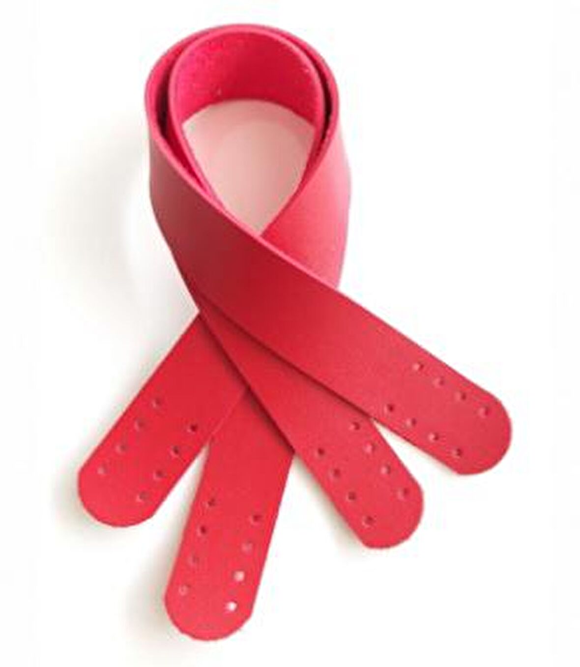 Suni Deri El Çanta Sapı 35 cm Kırmızı