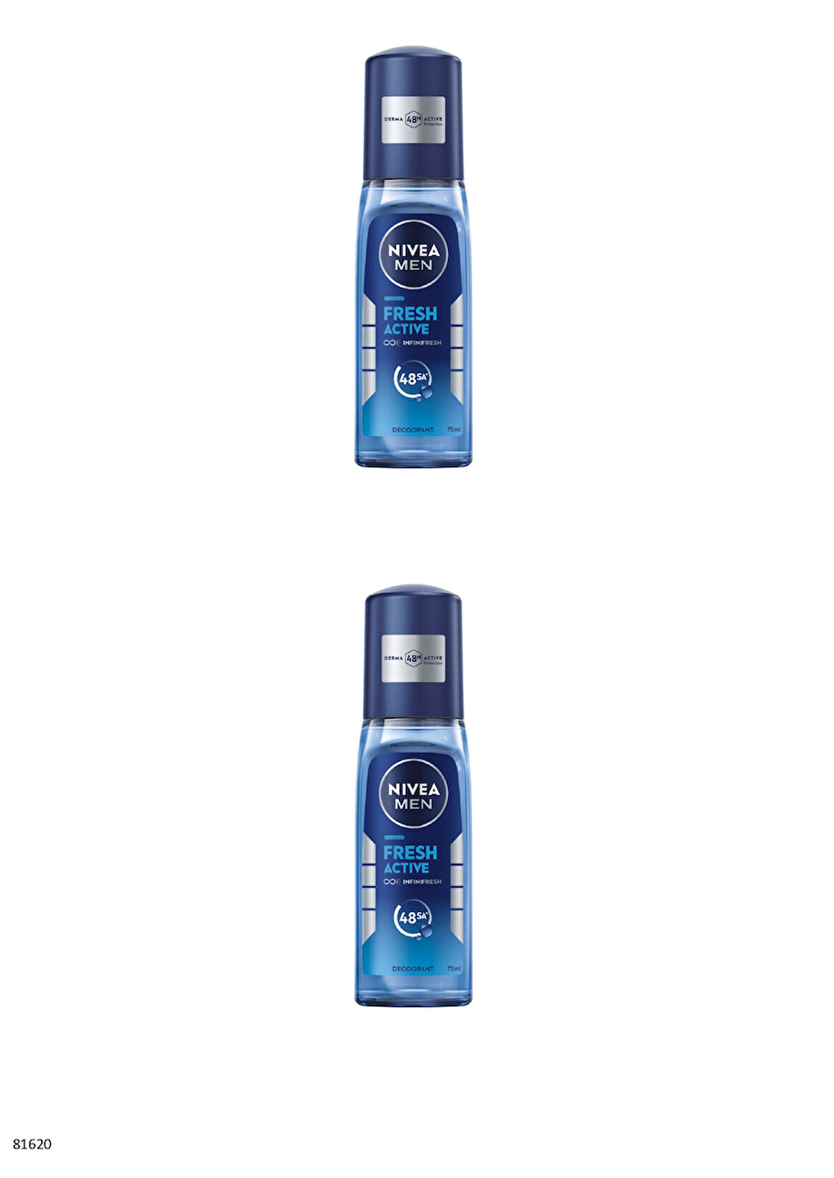 81620 NIVEA MEN Fresh Active Pump Sprey 2 ADET