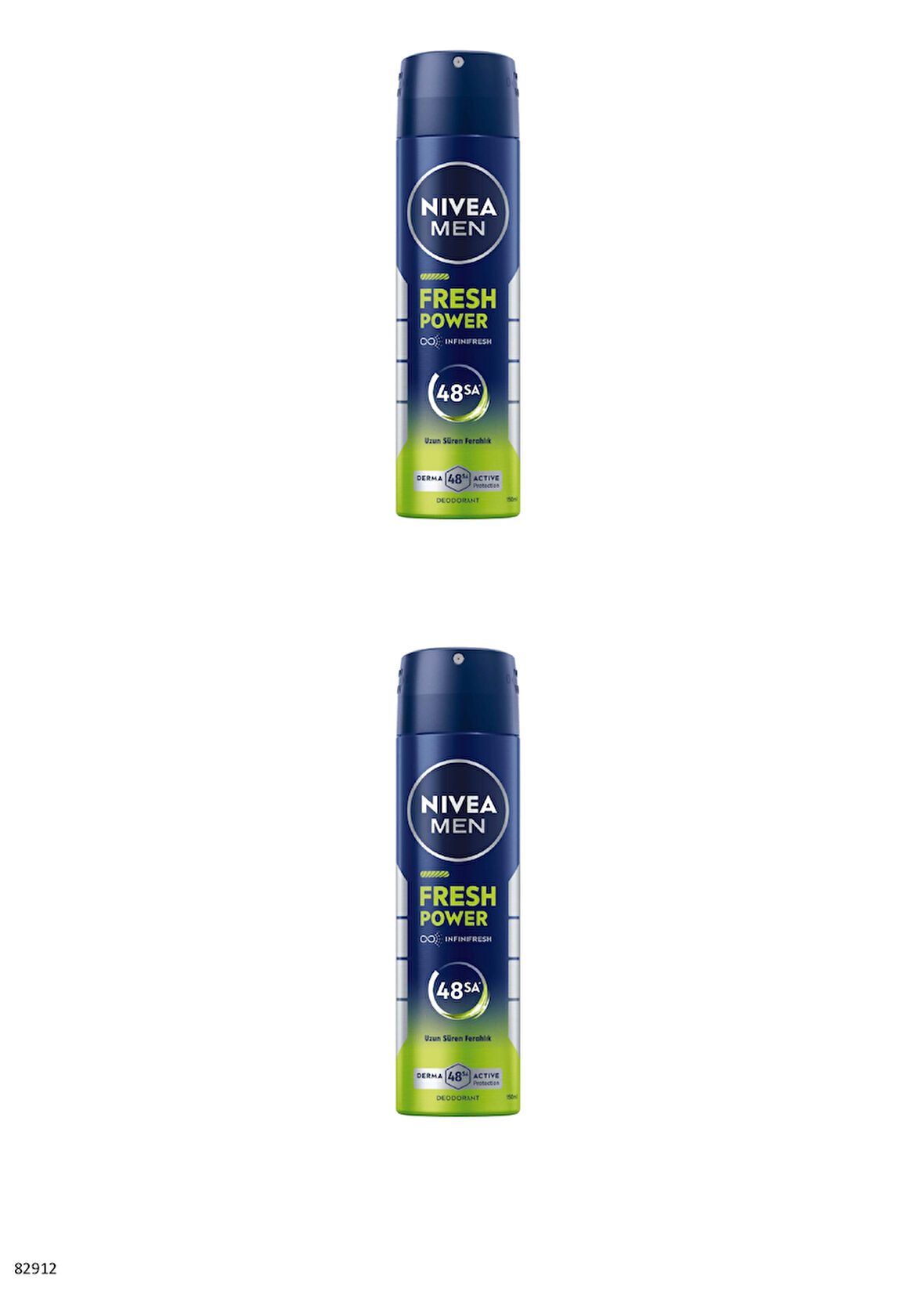82912 NIVEA MEN FRESH POWER SPREY 2 ADET