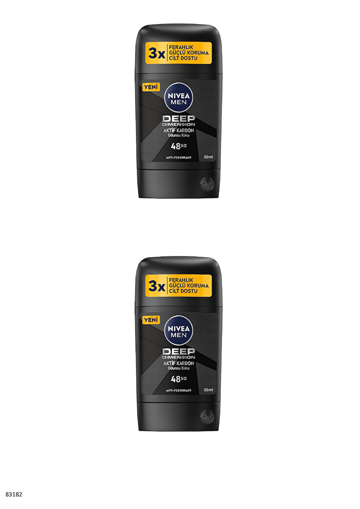 83182 NIVEA MEN DEEP DIMENSION STICK 2 ADET