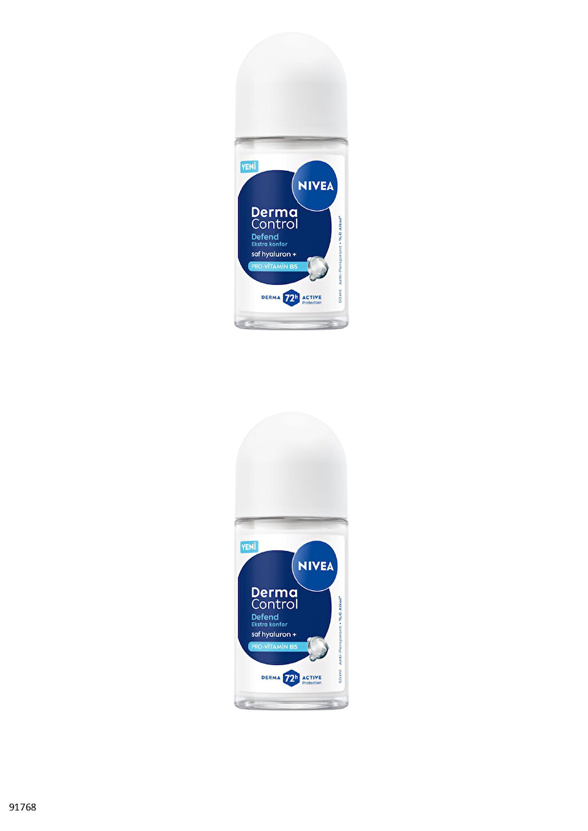 91768 NIVEA Derma Control Defend Roll-On 2 ADET