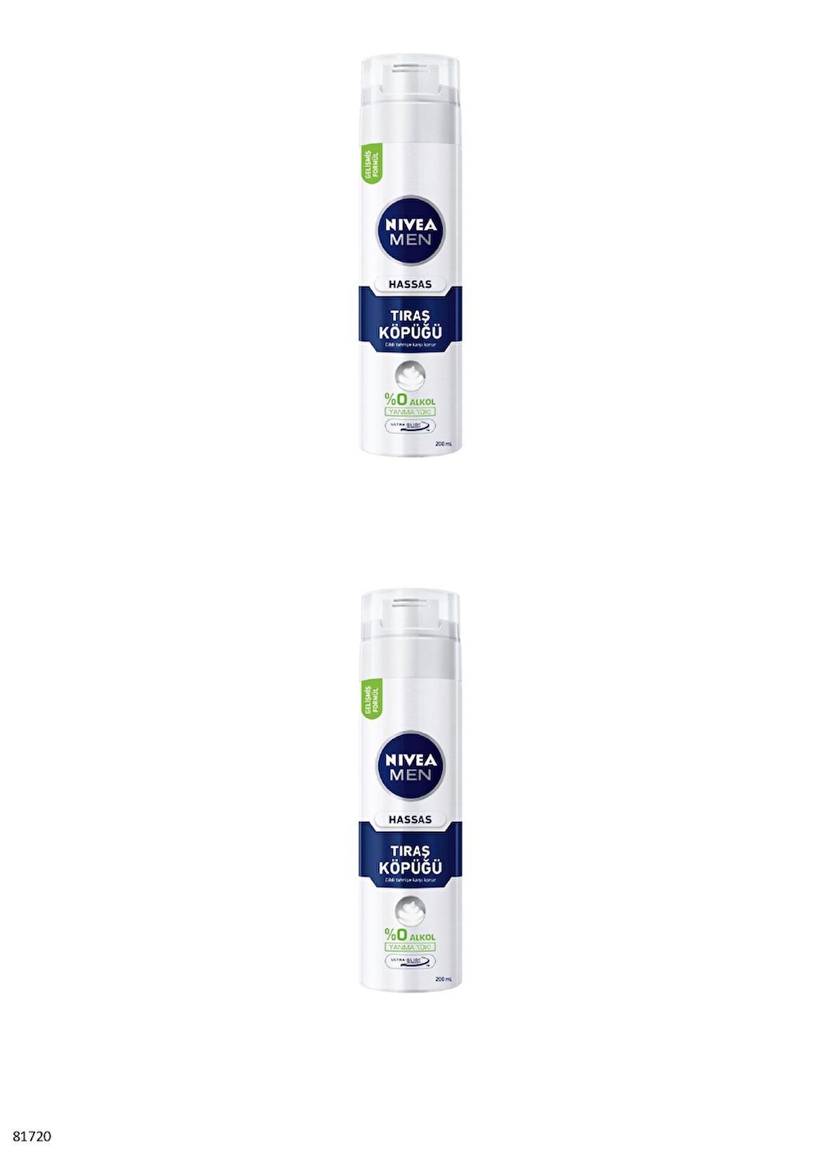 81720 NIVEA MEN HASSAS TIRAŞ KÖPÜĞÜ 2 ADET