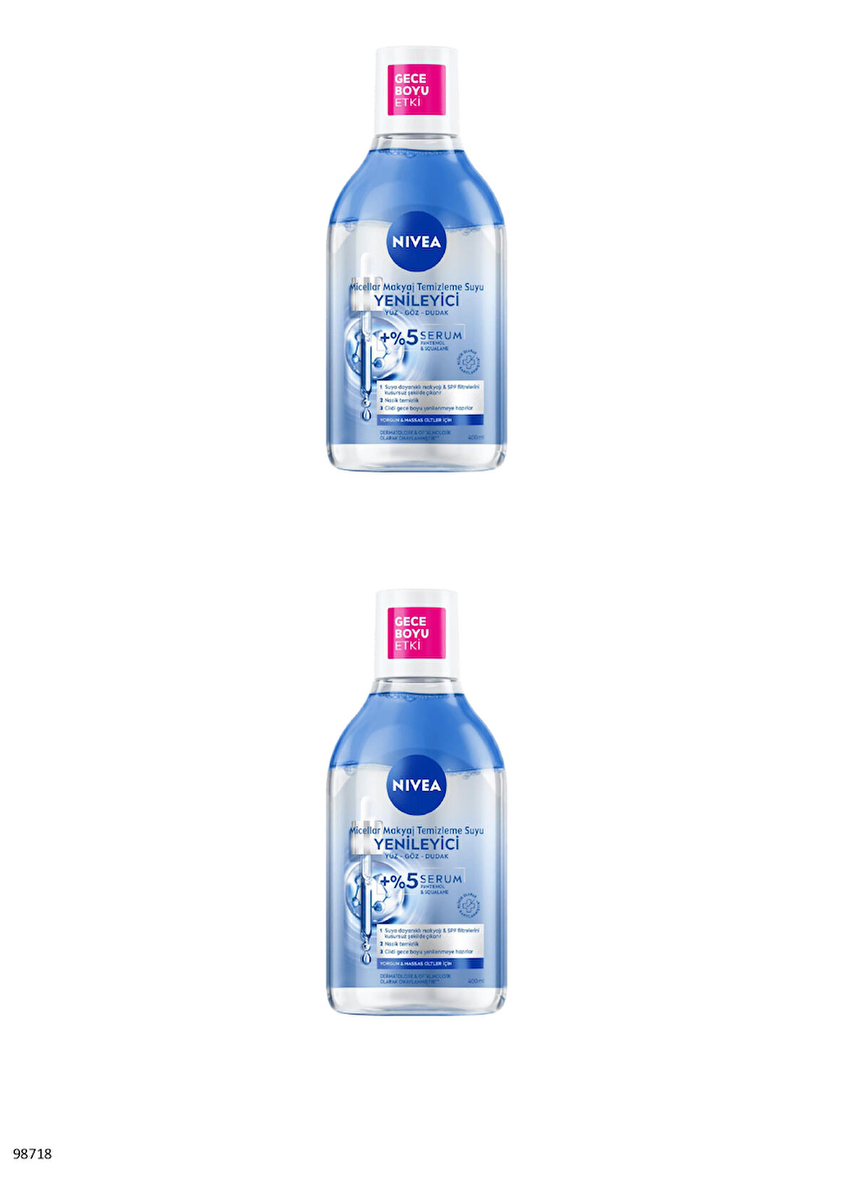 94428 NIVEA AQUA ROSE ORGANİK GÜL SUYU İÇEREN NEMLENDİRİCİ TONİK 2 ADET