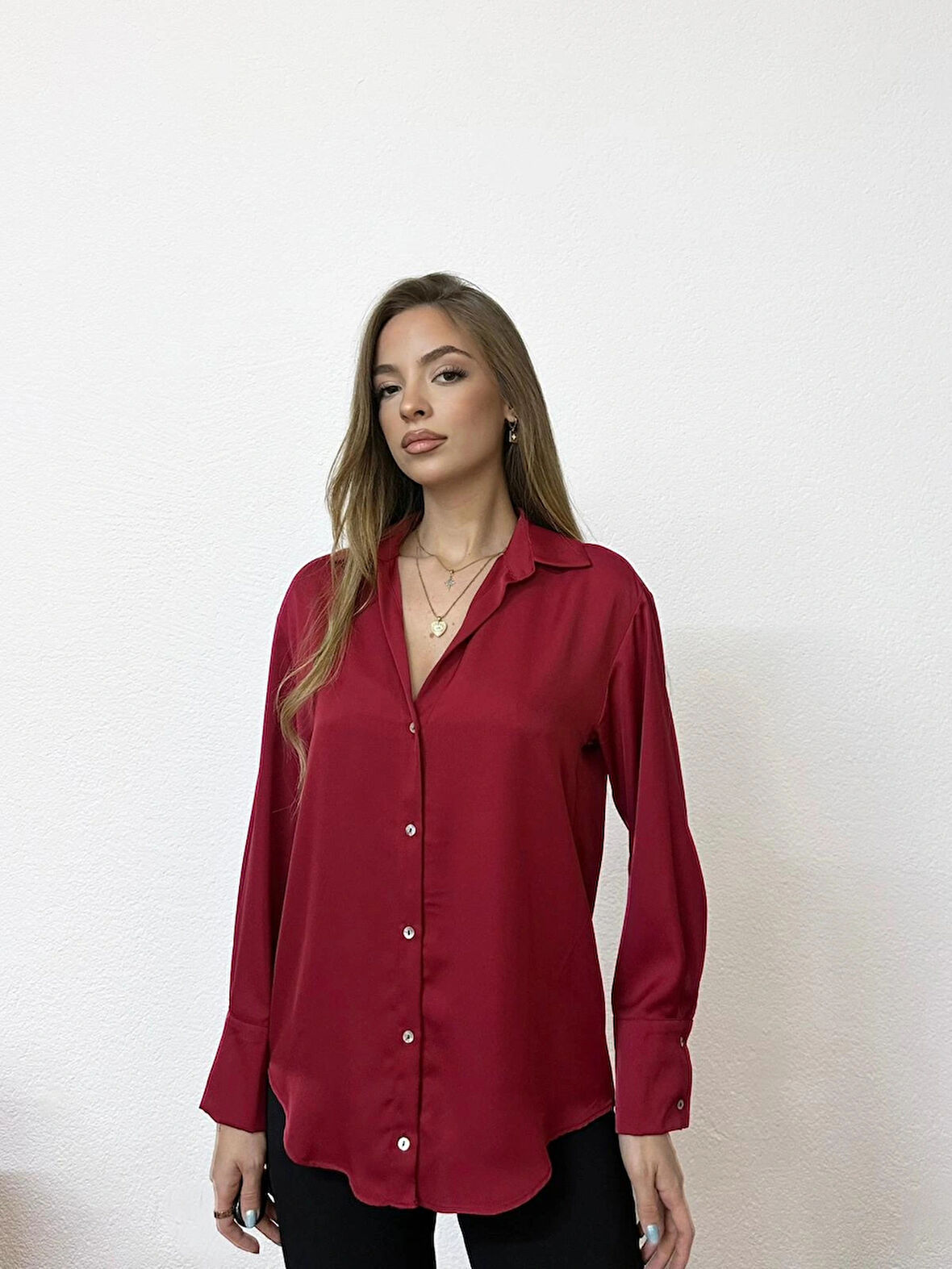 Basic Kırmızı Gömlek