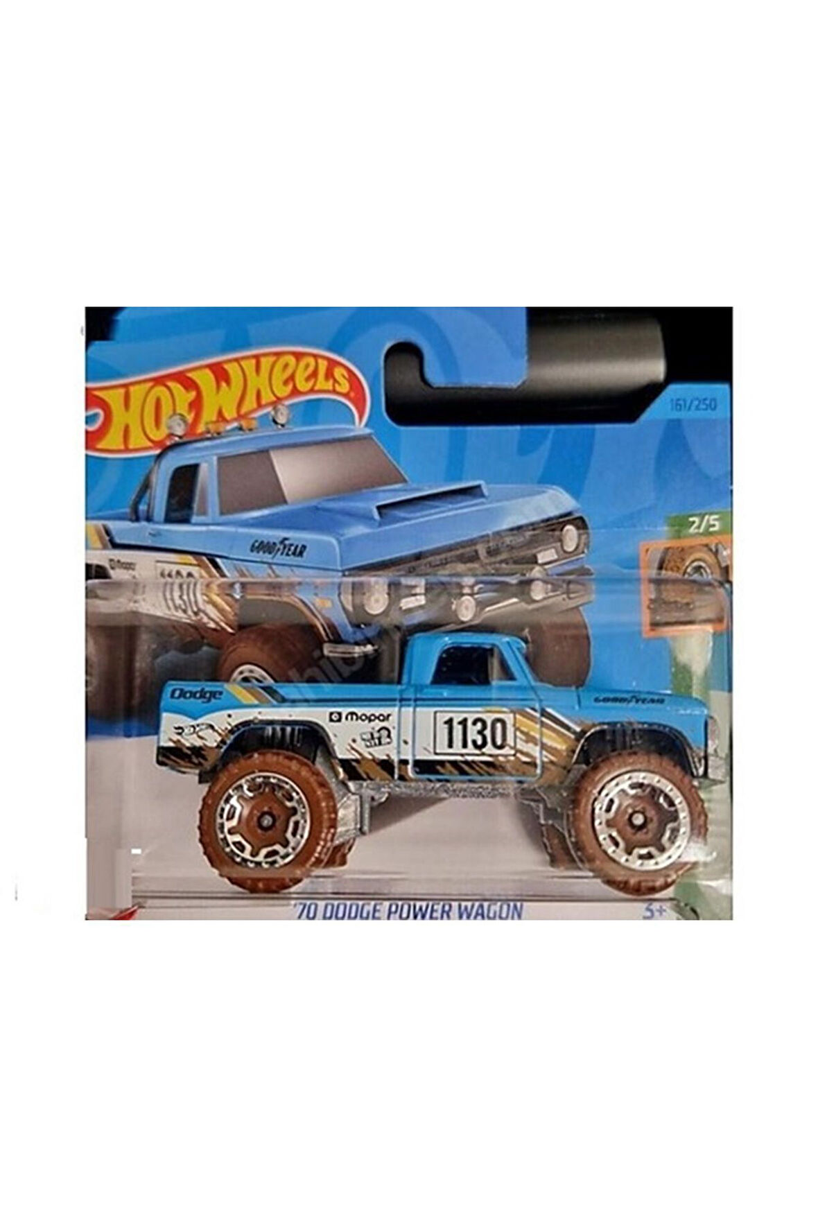 Hot Wheelss 2023 - 70 Dodge Power Wagon Mud Studs 2/5 161/250 Mavi Mini Oyuncak Araba