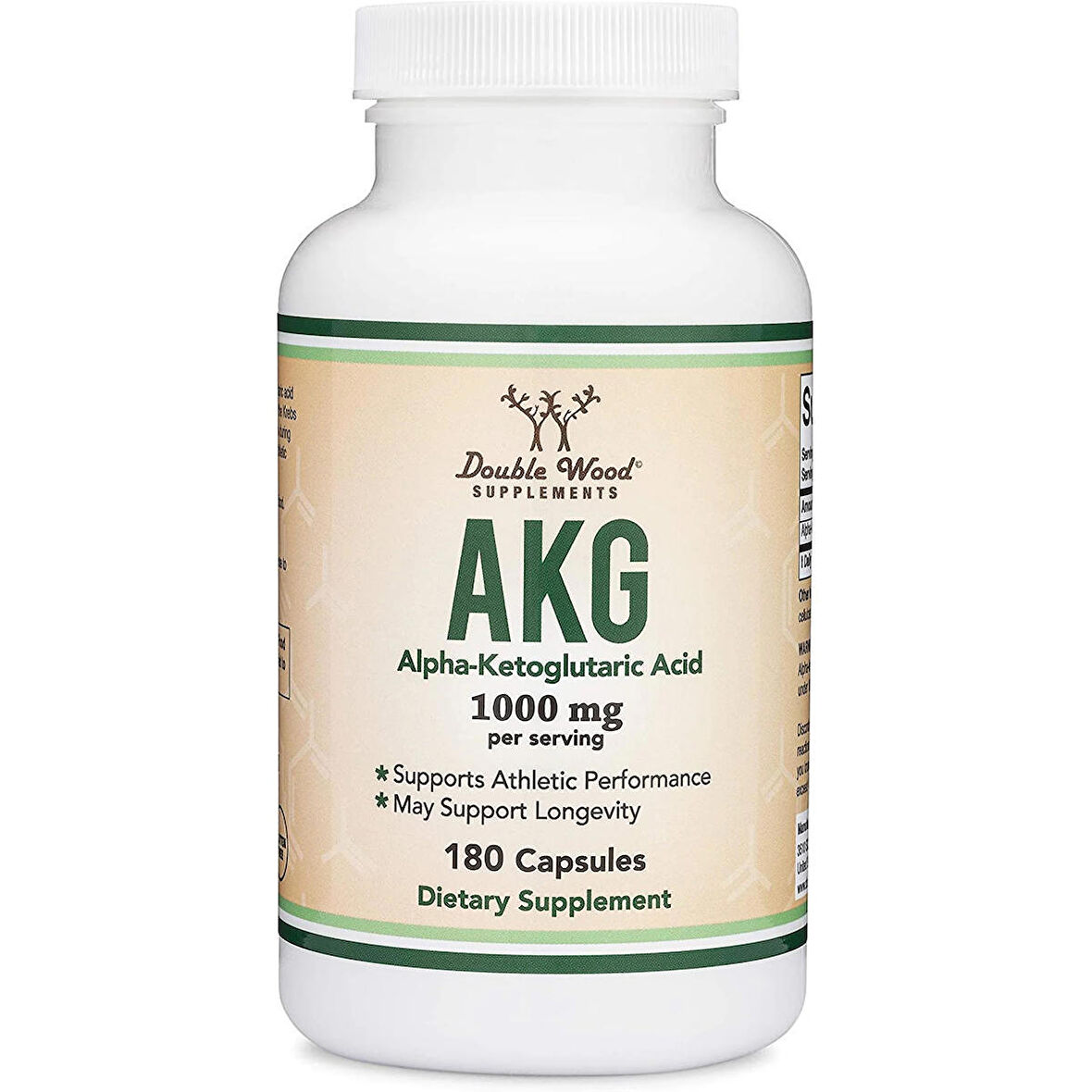 DOUBLE WOOD AKG (Alpha Ketoglutaric Acid) / 180 Caps