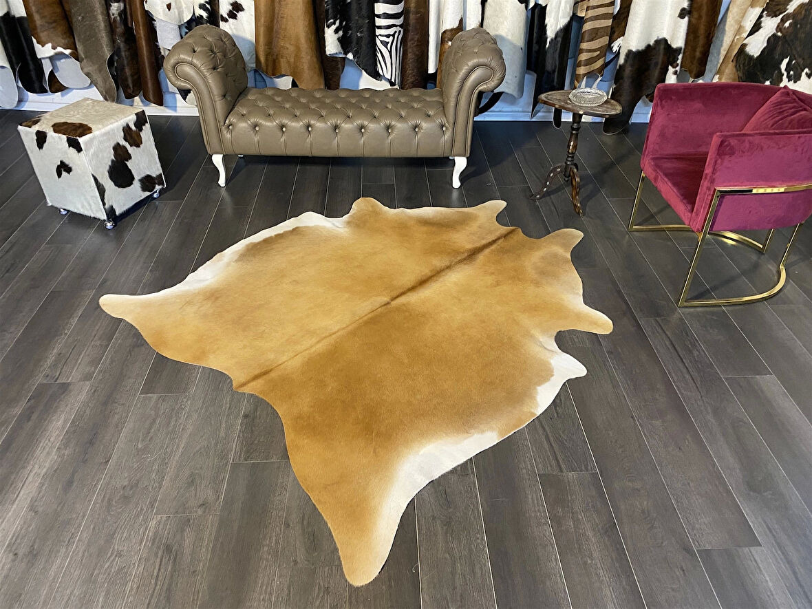 HAKİKİ DERİ DANA POSTU KAHVE 175 x 210 - 0201000039