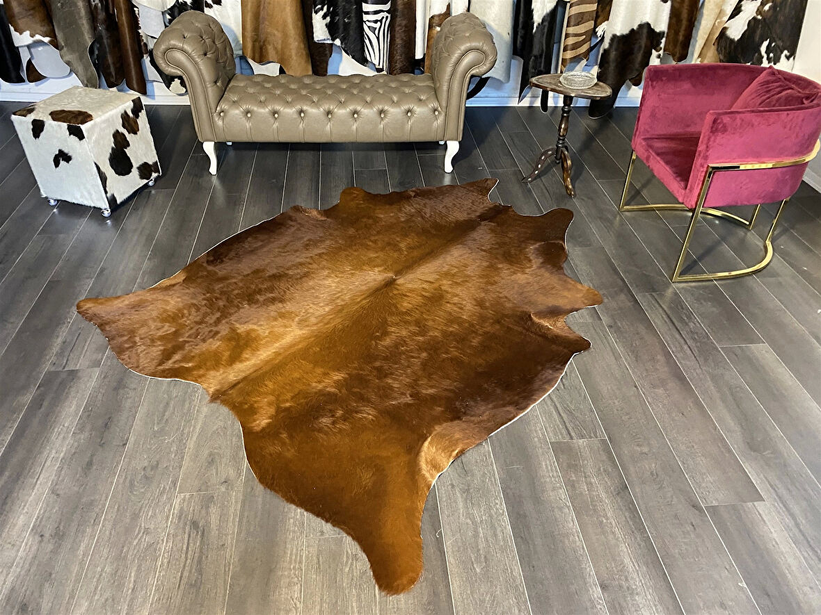 HAKİKİ DERİ DANA POSTU KAHVE 180 x 220 - 0201000056