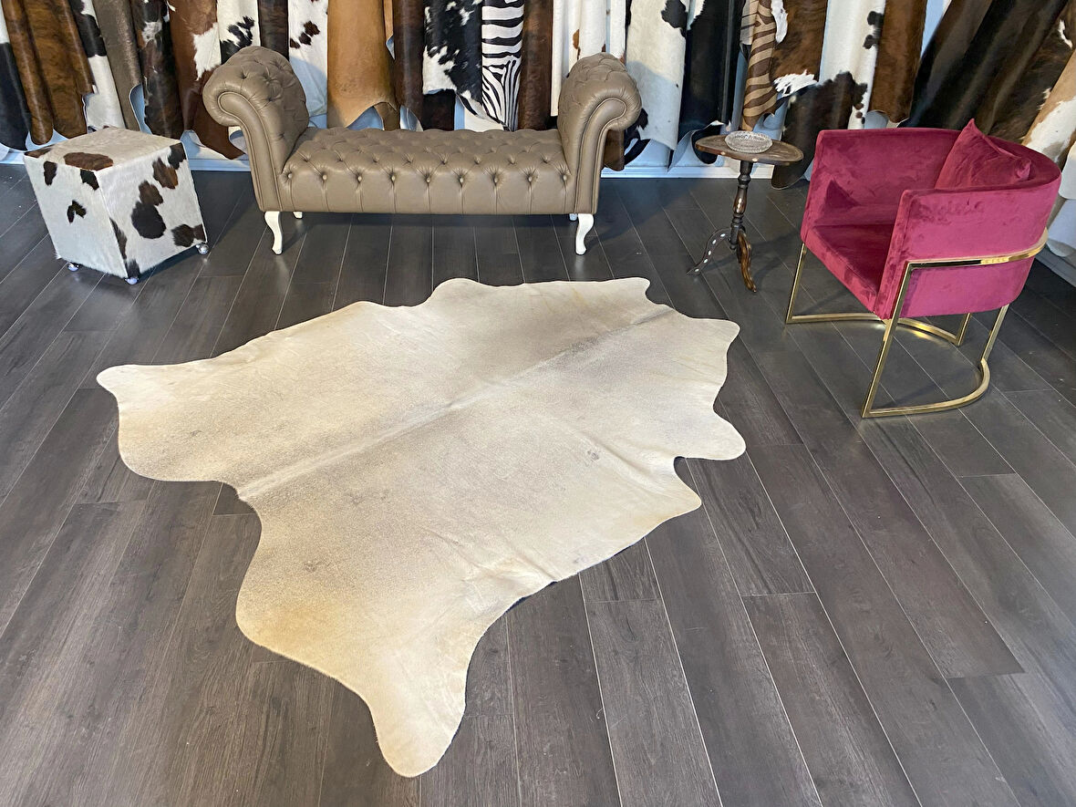 HAKİKİ DERİ DANA POSTU GRİ 190 x 210 - 0301000017