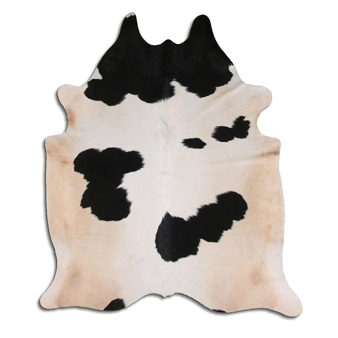 Hakiki Deri Dana Postu Siyah Beyaz 170 x 210 cm - 66012