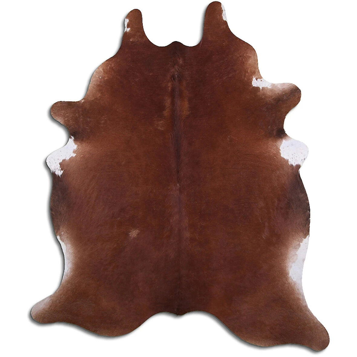 Hakiki Deri Dana Postu Düz Kahve 190 x 230 cm - 33195