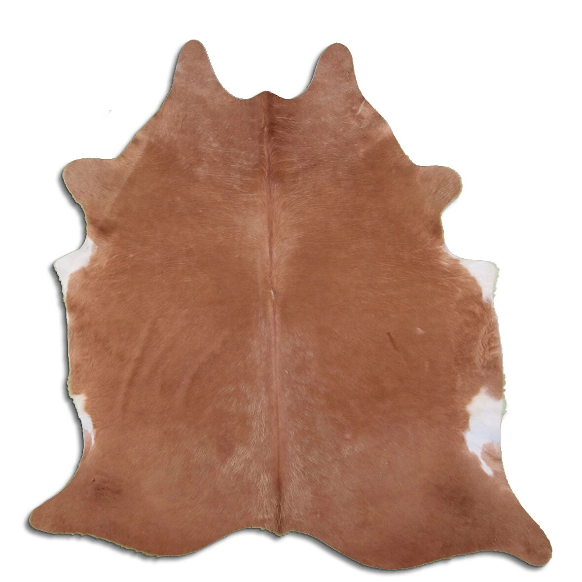 Hakiki Deri Dana Postu Kahve Beyaz 200 x 200 cm - 56794