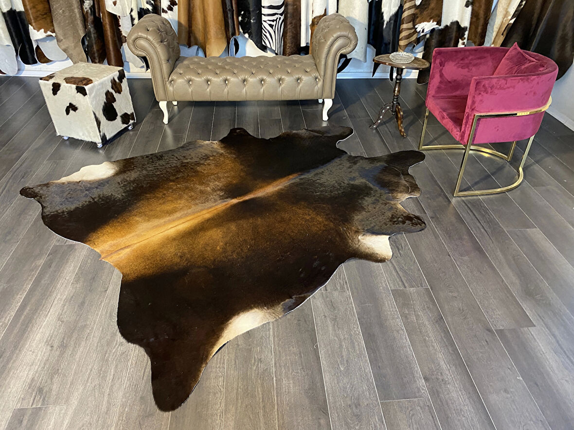 HAKİKİ DERİ DANA POSTU MIX KAHVE 195 x 245 - 1001000004