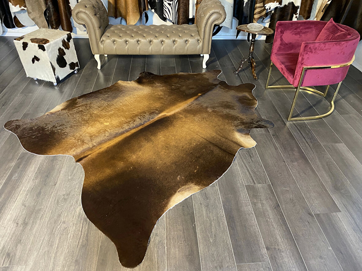 HAKİKİ DERİ DANA POSTU MIX KAHVE 190 x 240 - 1001000032