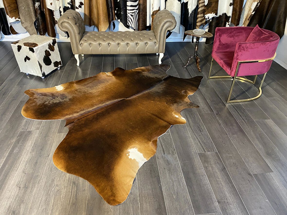 HAKİKİ DERİ DANA POSTU MIX KAHVE 205 x 230 - 1001000039