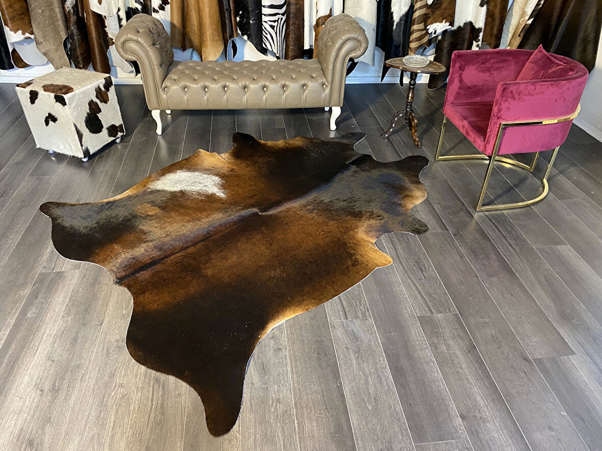 HAKİKİ DERİ DANA POSTU MIX KAHVE 185 x 230 - 1001000040