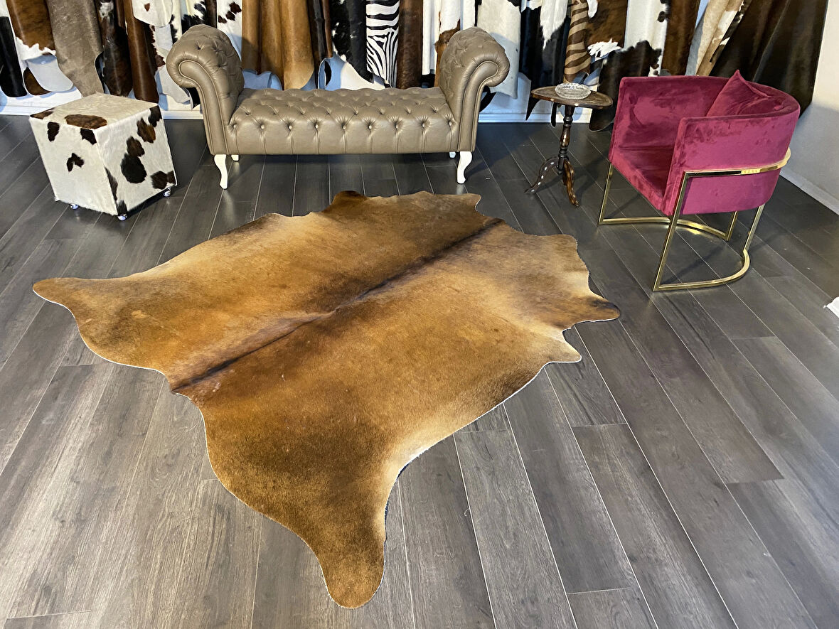 HAKİKİ DERİ DANA POSTU MIX KAHVE 200 x 210 - 1001000049
