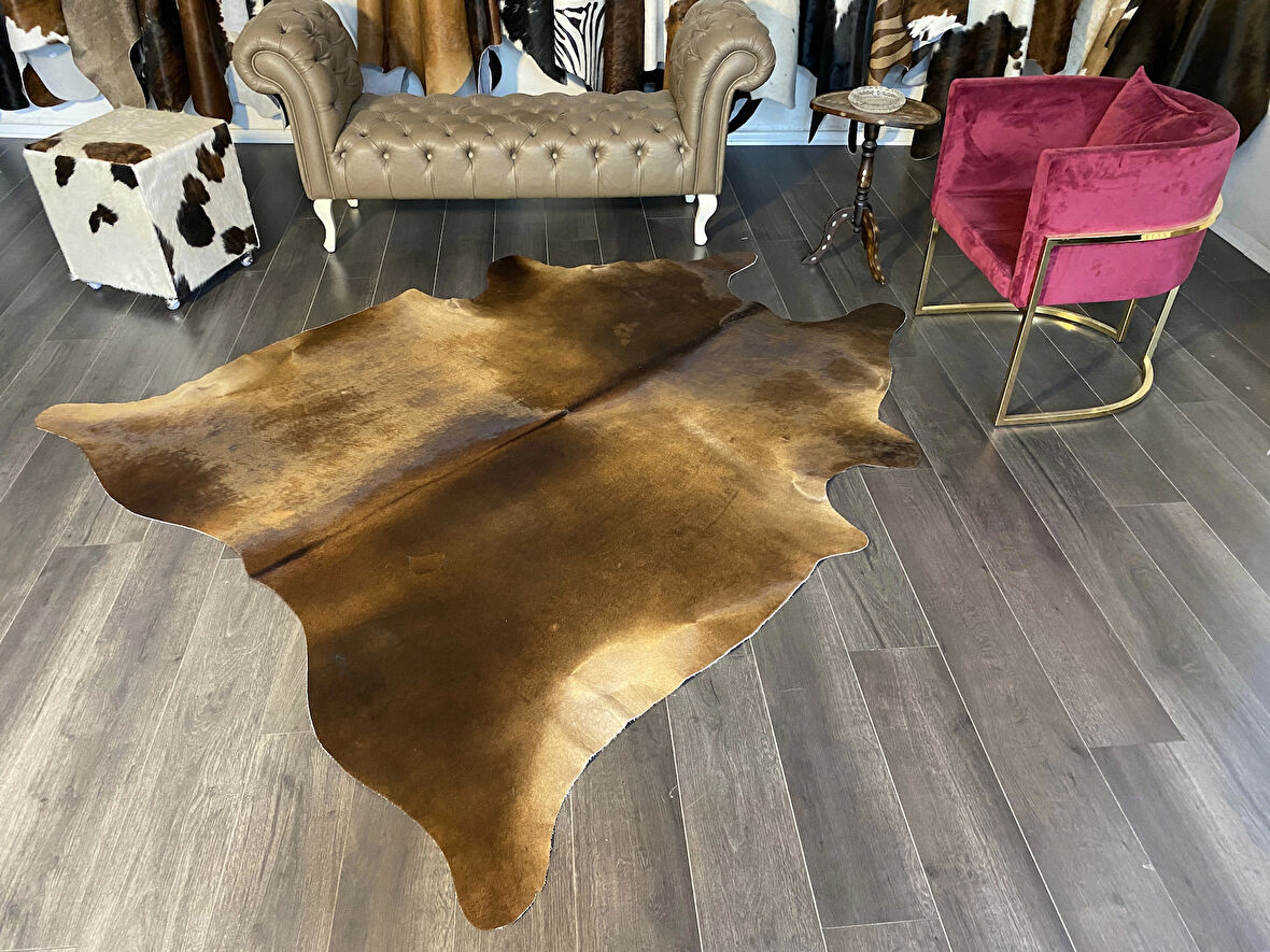 HAKİKİ DERİ DANA POSTU MIX KAHVE 200 x 230 - 1001000100
