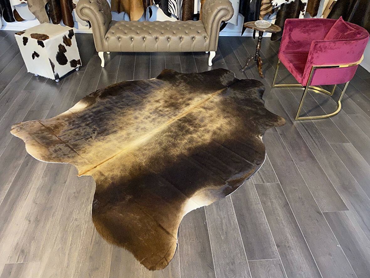 HAKİKİ DERİ DANA POSTU MIX KAHVE 190 x 240 - 1001000101