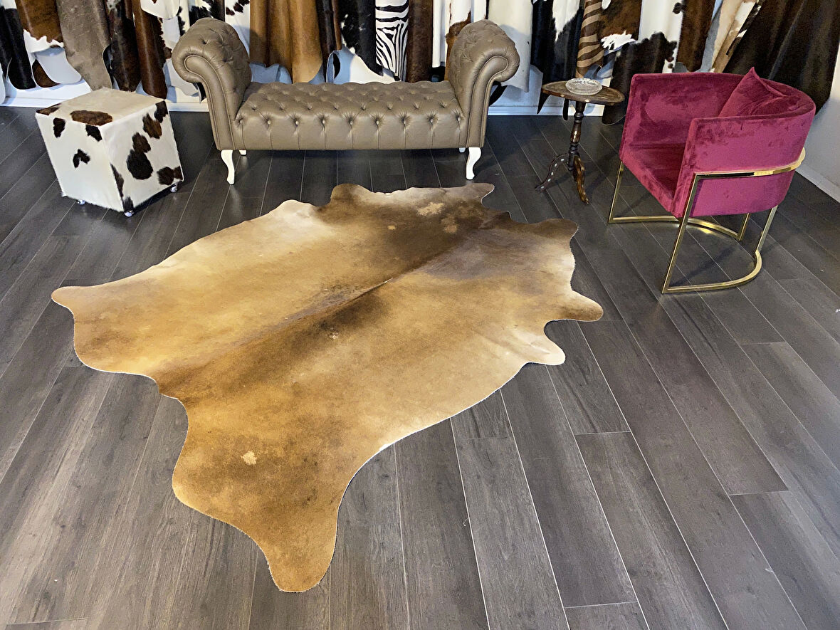 HAKİKİ DERİ DANA POSTU MIX KAHVE 180 x 225 - 1001000114