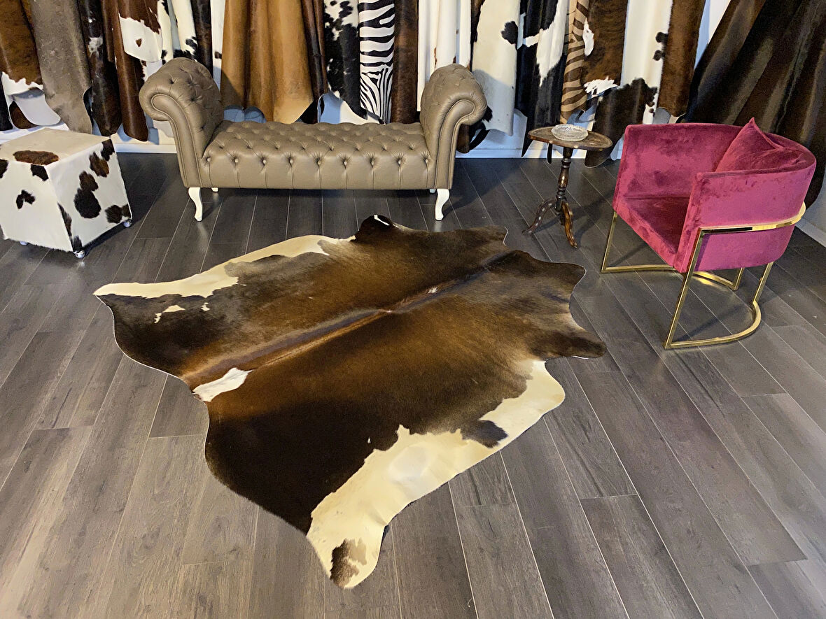 HAKİKİ DERİ DANA POSTU MIX KAHVE 190 x 200 - 1001000120