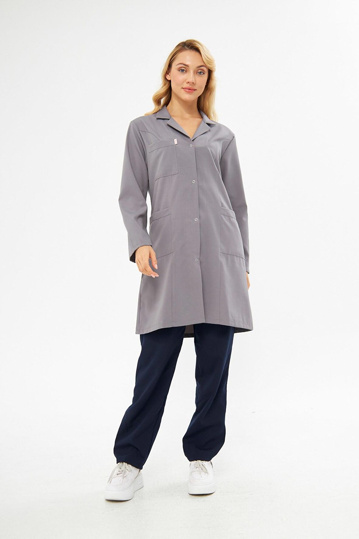 Okul Önlüğü Alpaka Kadın Gri