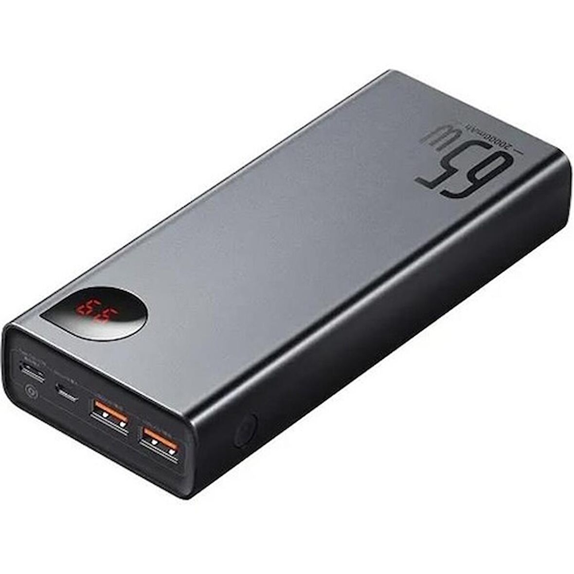 Baseus 65 W 20000 mAh Hızlı Şarj Powerbank Siyah 