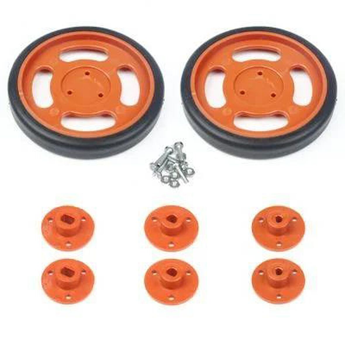 70x11mm Geçmeli Tekerlek Seti Kırmızı
