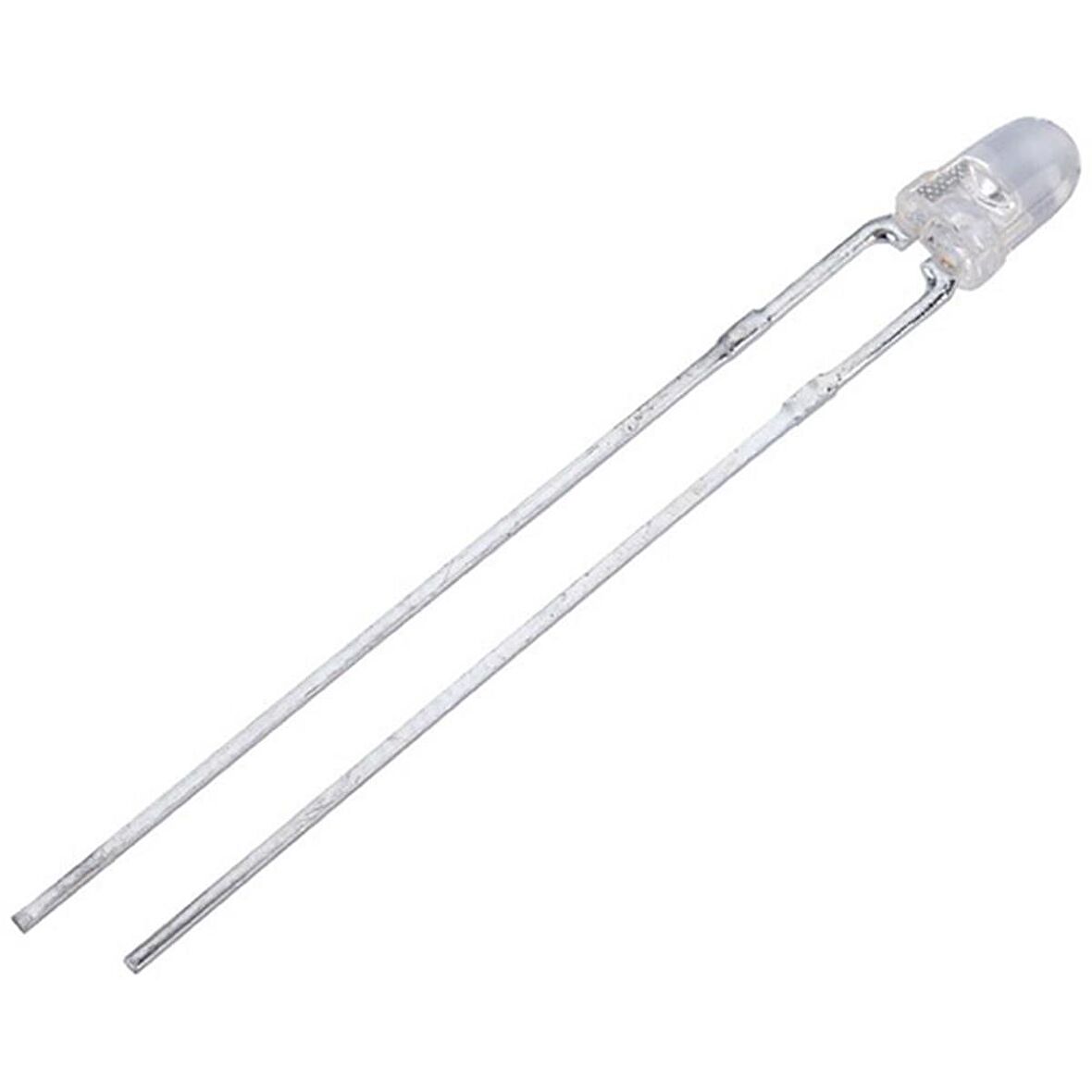 3 mm Şeffaf  BeyazLed - 1 Adet