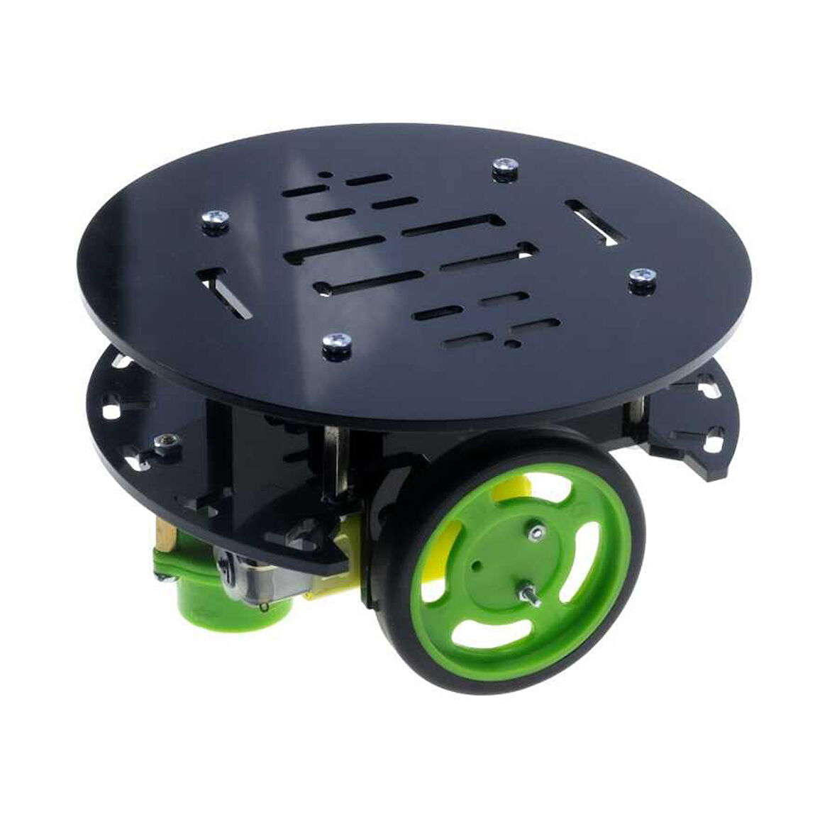 2wd Yuvarlak Robot Gövdesi - Pleksi