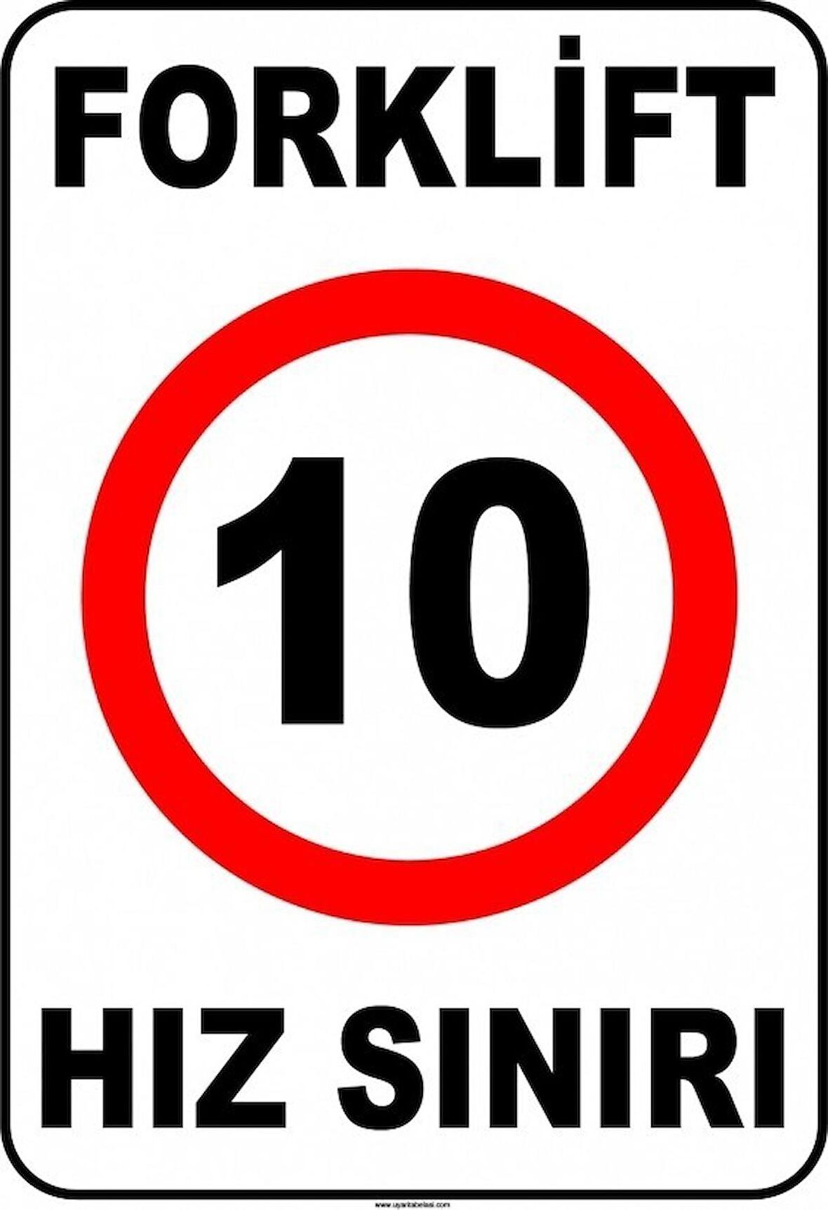 At 1425 - Forklift Kapalı Alan Hız Sınırı, 10 Km/Saat